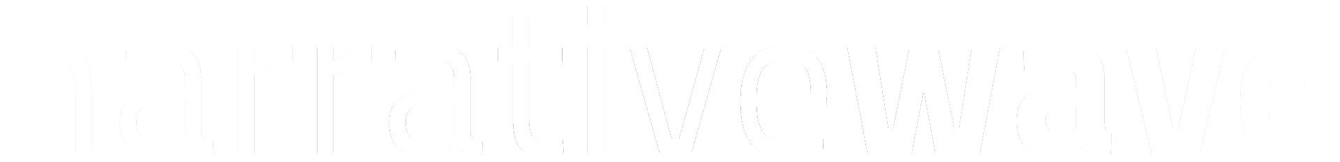 Narrative Wave Logo in White